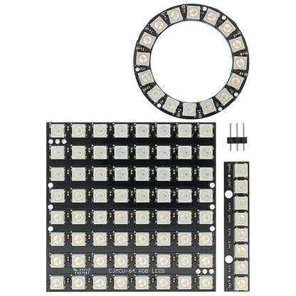 1/3/4/8/12/16/24  Bit WS2812 5050 RGB LED Lamp Panel Module